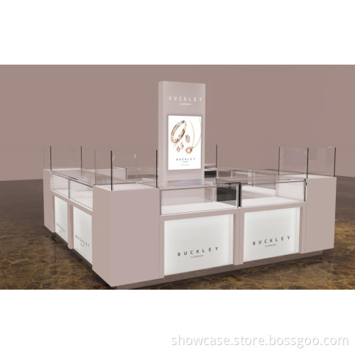 High end quality retail wood showcase